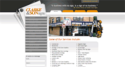 Desktop Screenshot of clarkeandsonsigns.com